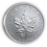 Kanada Maple Leaf Silber 25 Jahre Jubiläum