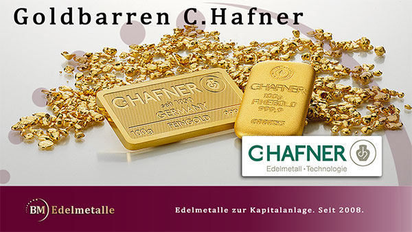 Goldbarren von C.Hafner
