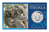 Silber Koala 2011 1/10 Oz im Blister