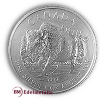 Kanada Wildlife Bison 2013 Silber