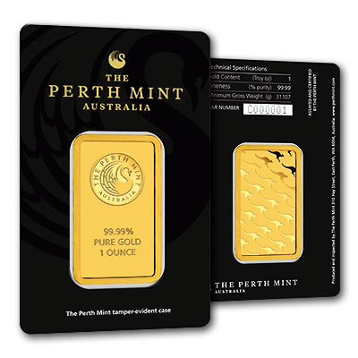 Perth Mint - Känguru Goldbarren 