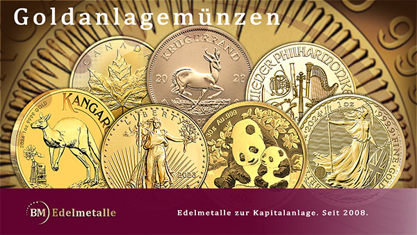 Goldmünzen Auswahl bei BM Edelmetalle