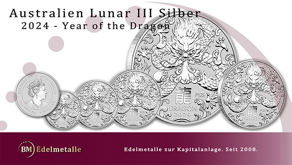 Lunar III Drache 2024 Silber